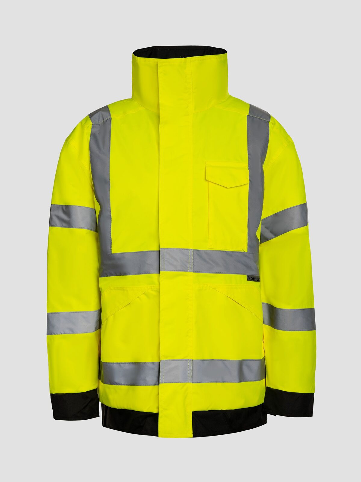 Hi-Vis Rain Lite Jacket Korntex Yellow