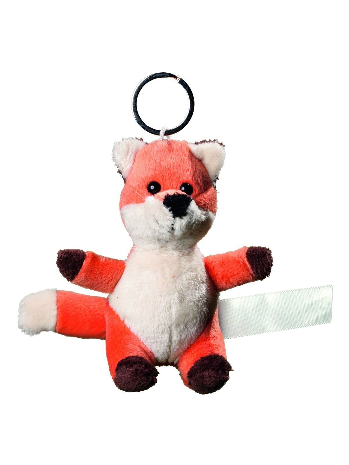 Plush fox with keychain MBW Red Brown