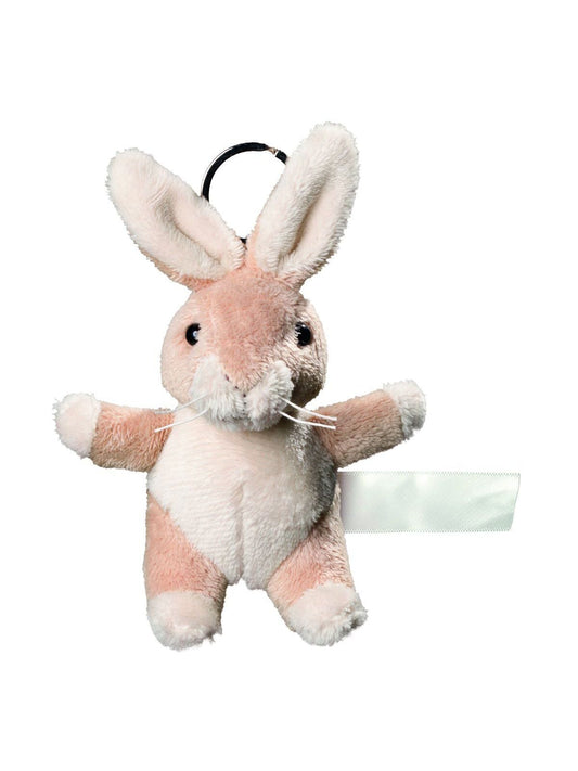 Plush rabbit with keychain MBW Cream