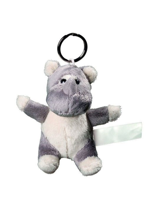 Plush rhino with keychain MBW Grey