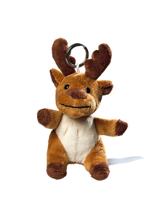 plush moose with keychain MBW Brown