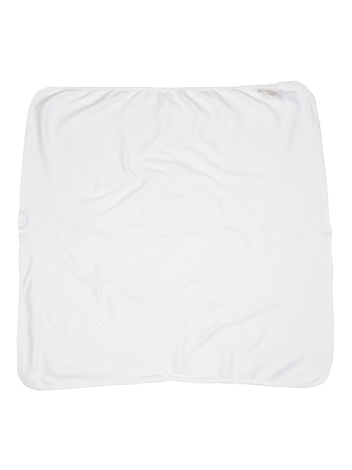 Baby Organic Hooded Blanket Babybugz White