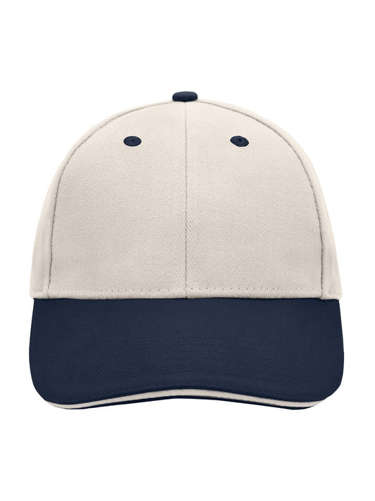 6 Panel Sandwich Cap Daiber Beige/Navy/Beige