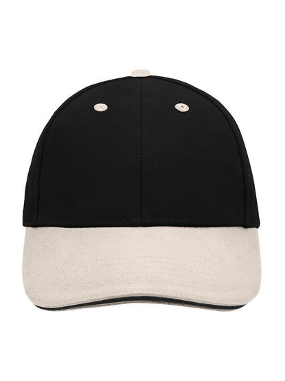 6 Panel Sandwich Cap Daiber Black/Beige/Black