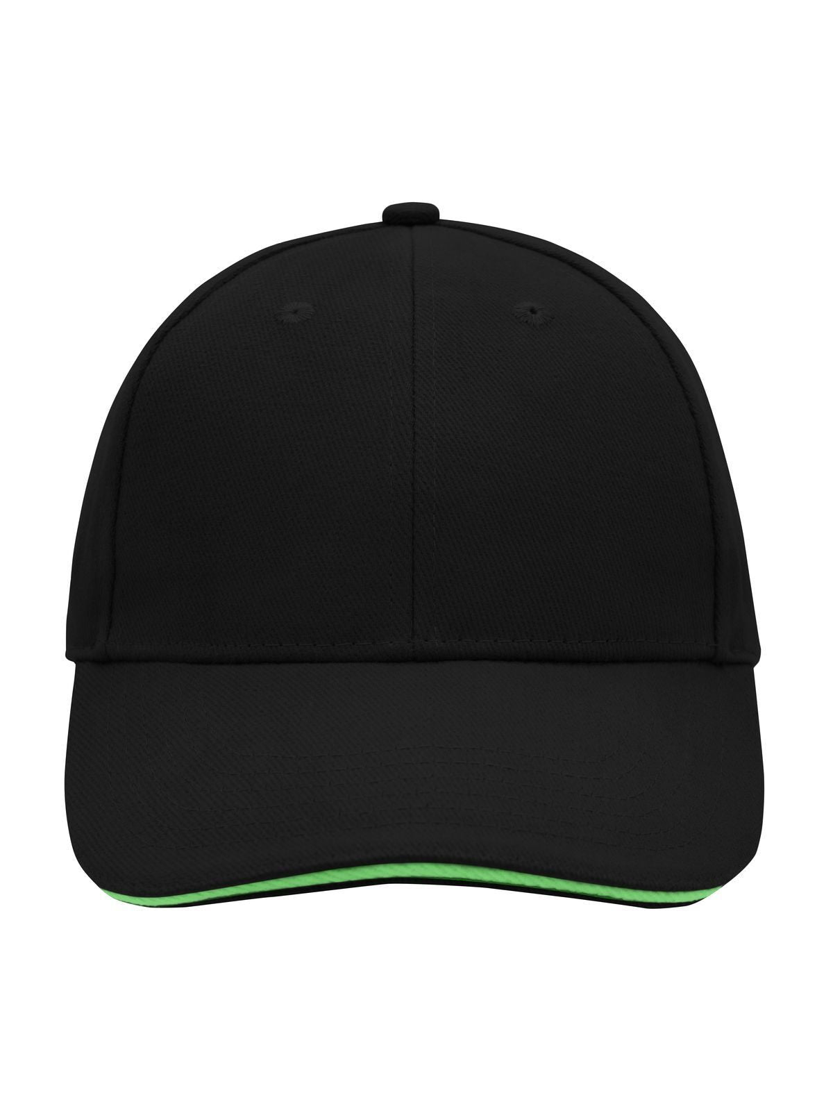 6 Panel Sandwich Cap Daiber Black/Lime-Green