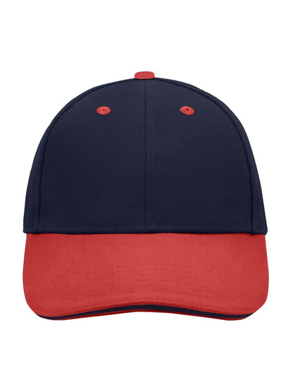 6 Panel Sandwich Cap Daiber Navy/Red/Navy