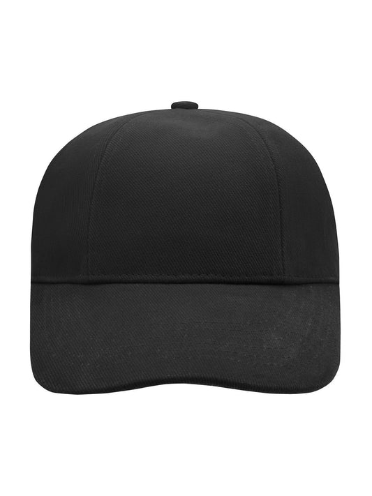 Turned 6 Panel Cap Laminated Daiber Black