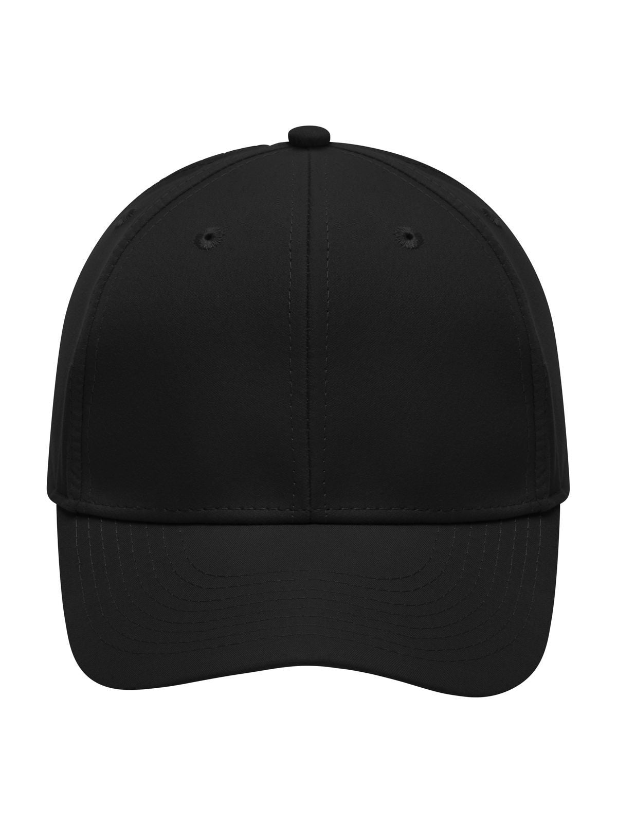 6 Panel Polyester Peach Cap Daiber Black