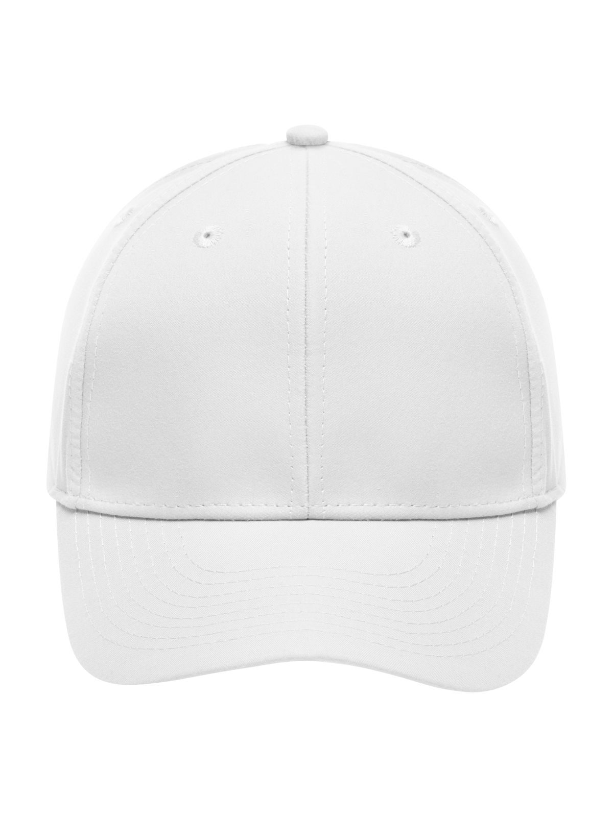 6 Panel Polyester Peach Cap Daiber White