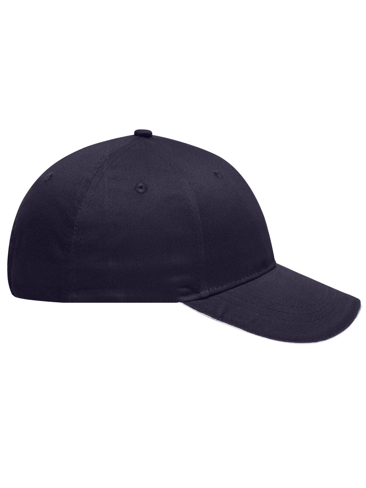 6 panel sandwich cap with brushed surface Daiber Navy/White