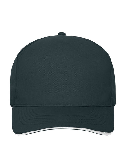 5 Panel Sandwich Cap Bio Cotton Daiber Navy/White