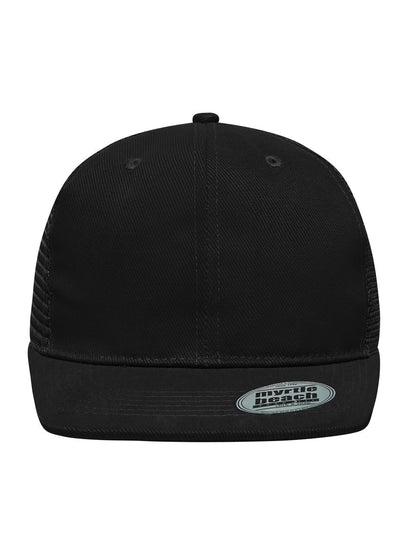 6 Panel Flat Peak Cap Daiber Black