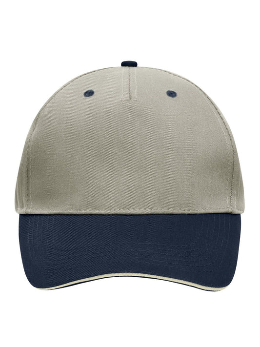5 Panel Sandwich Cap Daiber Beige/Navy/Beige