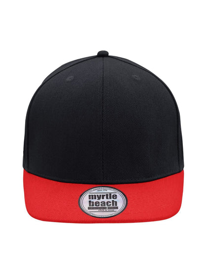 6 Panel Pro Cap Style Daiber Black/Red