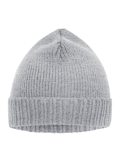 Basic Knitted Beanie Daiber Light-Grey-Melange