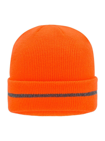 Reflective Beanie Daiber Bright-Orange/Silver