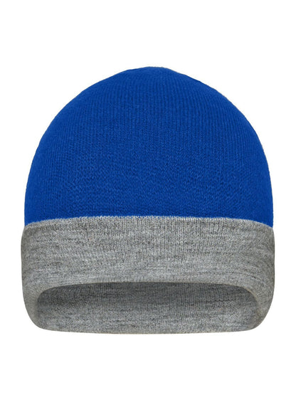 Reversible Beanie Daiber Royal/Grey-Heather