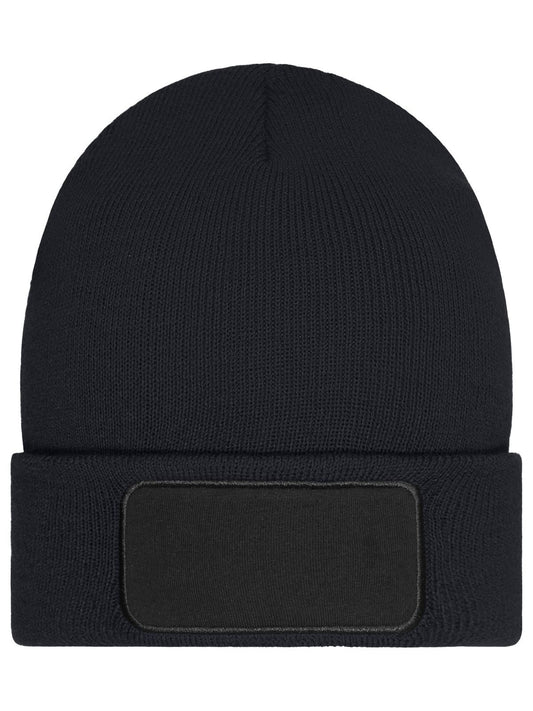 Beanie with Patch - Thinsulate Daiber Black