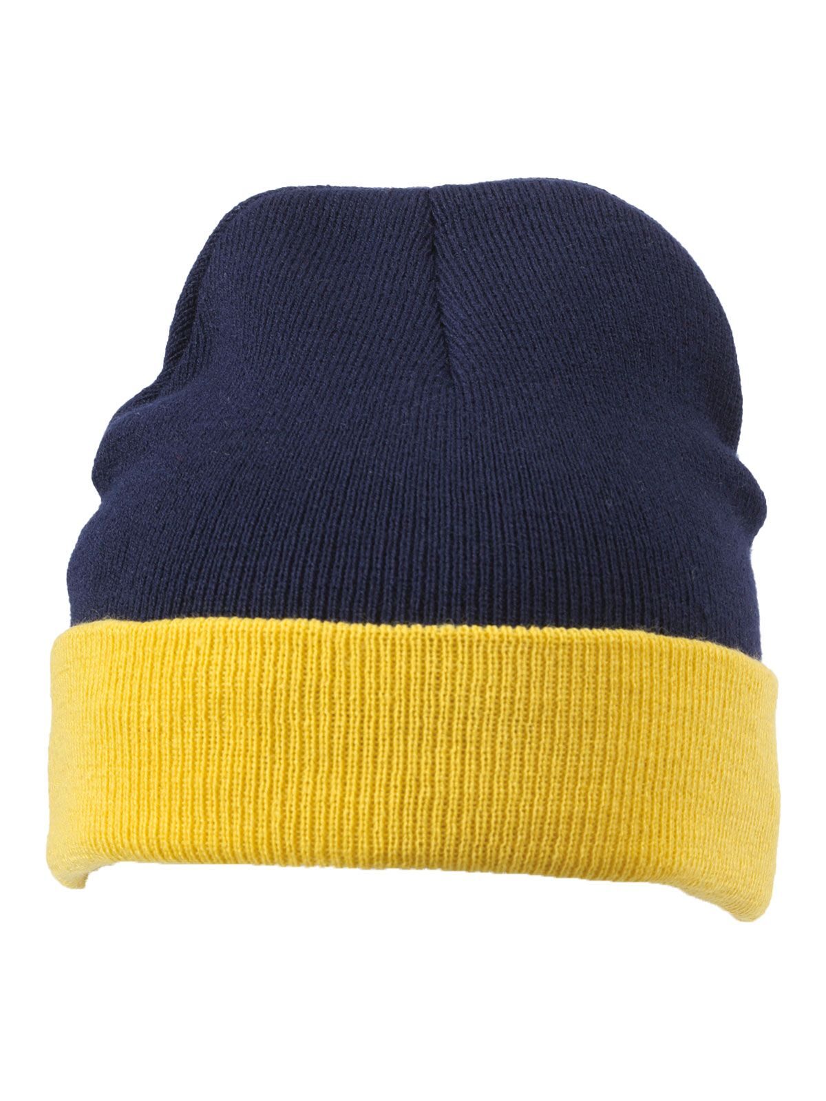 Knitted Cap Daiber Navy/Gold-Yellow