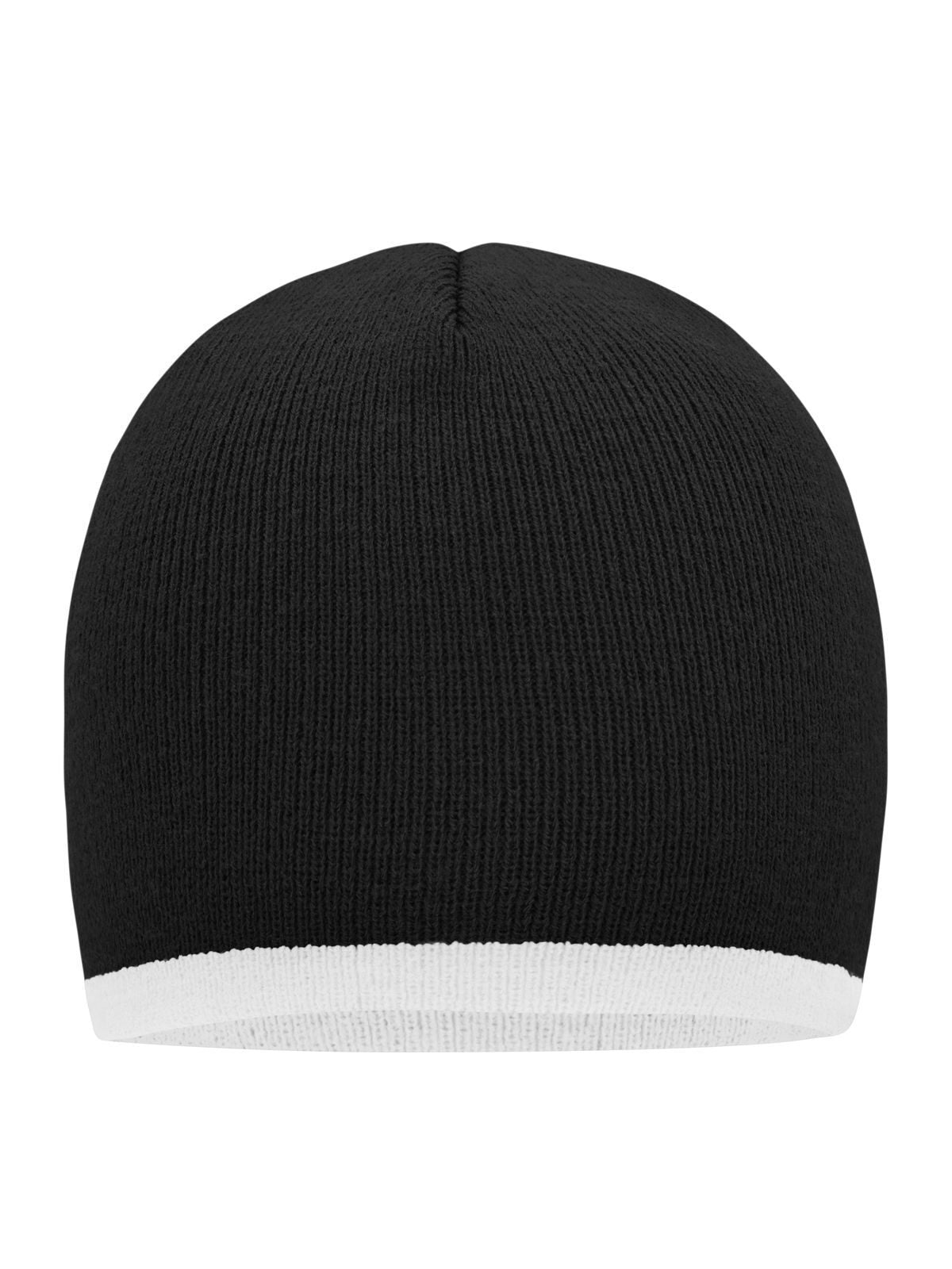 Beanie with Contrasting Border Daiber Black/White