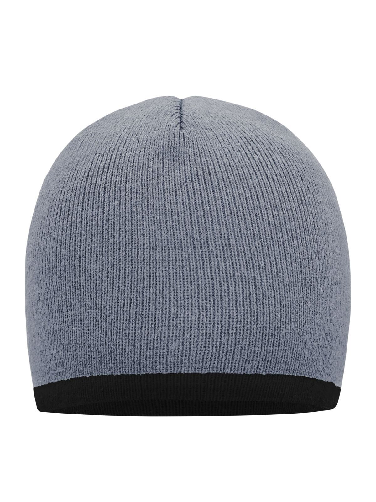 Beanie with Contrasting Border Daiber Light-Grey/Black