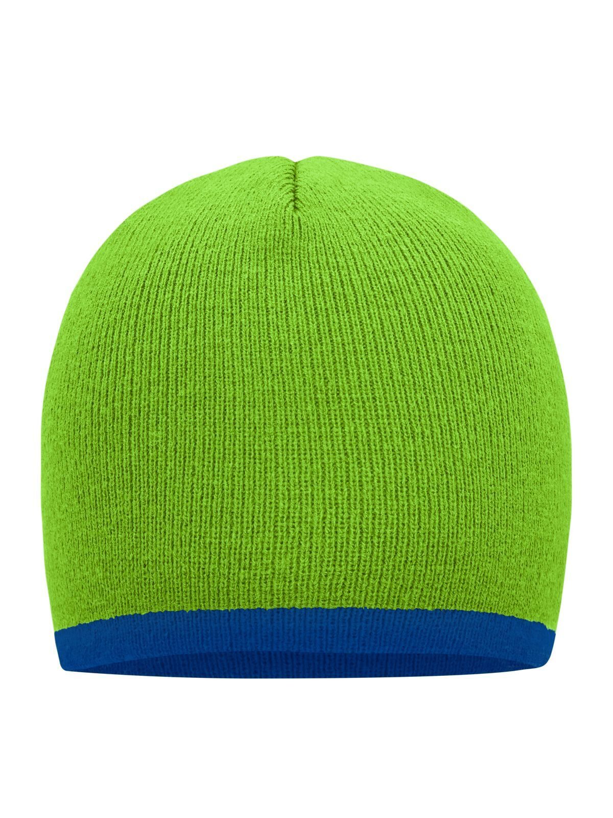 Beanie with Contrasting Border Daiber Lime-Green/Royal
