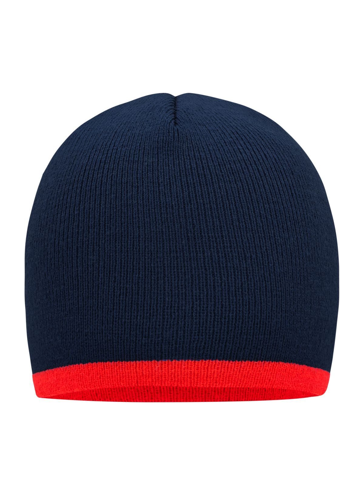 Beanie with Contrasting Border Daiber Navy/Red