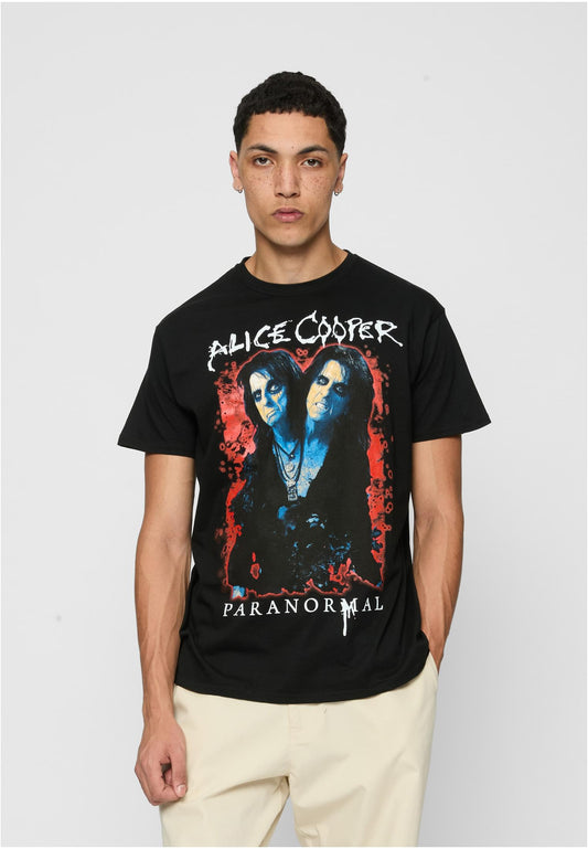 Alice Cooper Paranormal Splatter Adult Black Tee