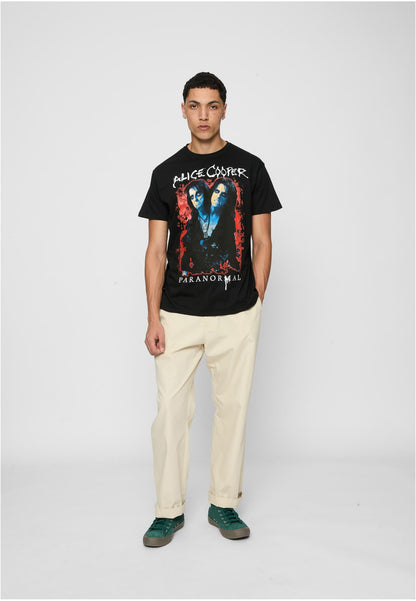 Alice Cooper Paranormal Splatter Adult Black Tee