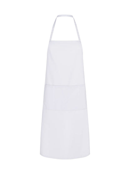 Apron With Bib Black Spider White
