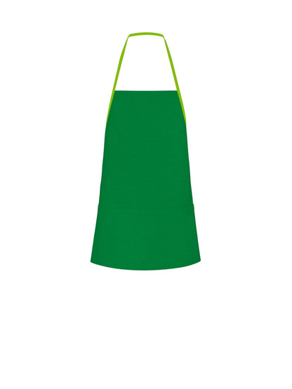 Contrast Apron Black Spider Green/Lime