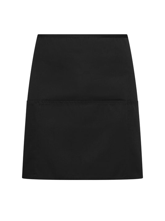 Half apron with large pocket Black Spider Black