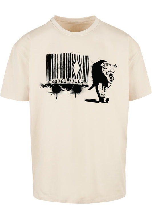 Brandalised - Barcode Leopard Heavy Oversize Tee