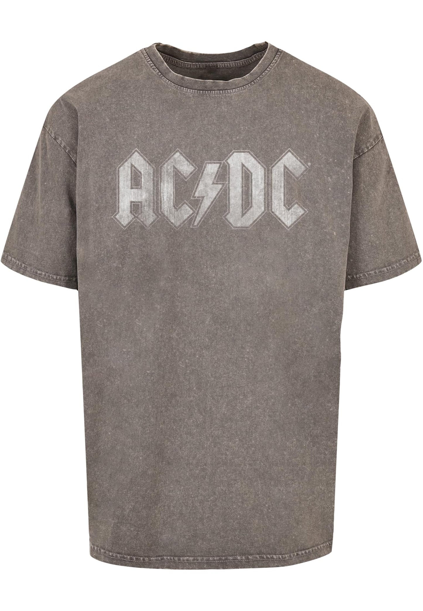 ACDC - Logo Acid Washed Oversize Tee