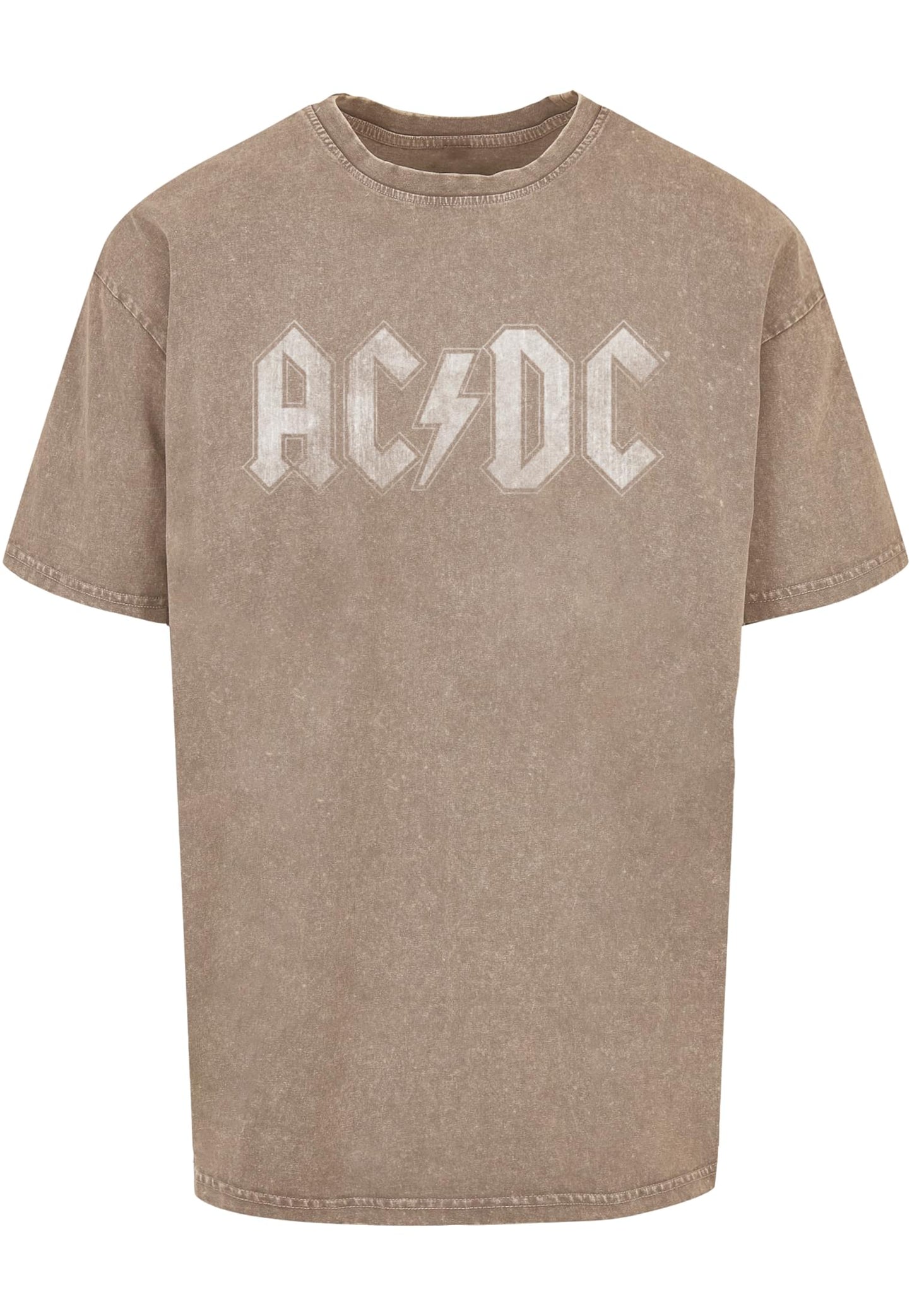 ACDC - Logo Acid Washed Oversize Tee
