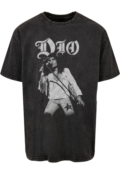 DIO - Rainbow Photo Acid Washed Oversize Tee