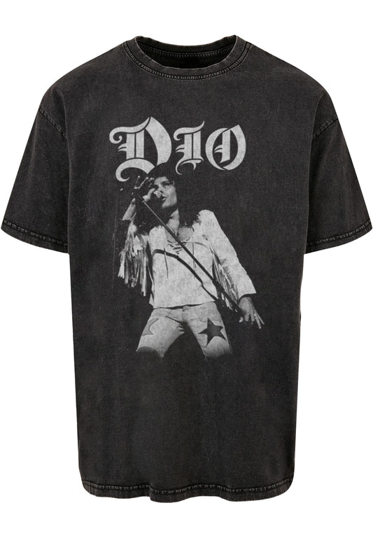 DIO - Rainbow Photo Acid Washed Oversize Tee