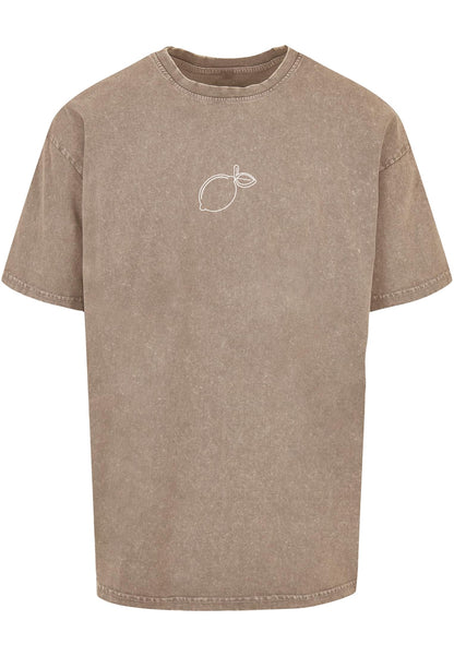 Summer - Lemon Acid Washed Oversize Tee