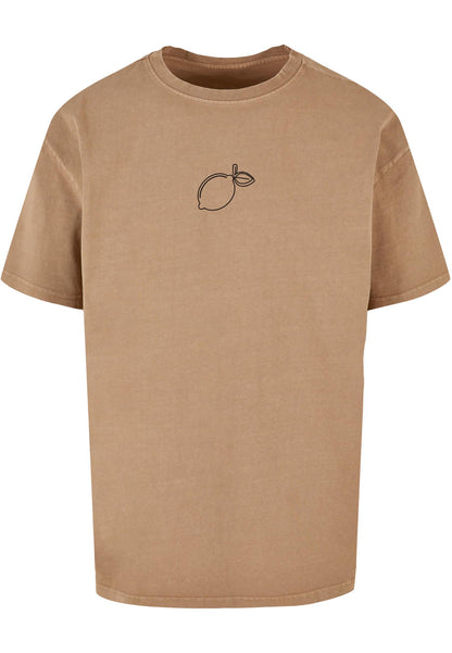Summer - Lemon Acid Washed Oversize Tee