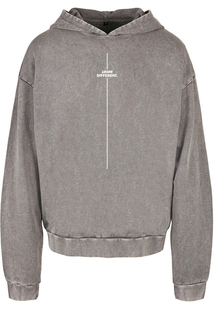 Think Different Acid Washed Oversize Hoody