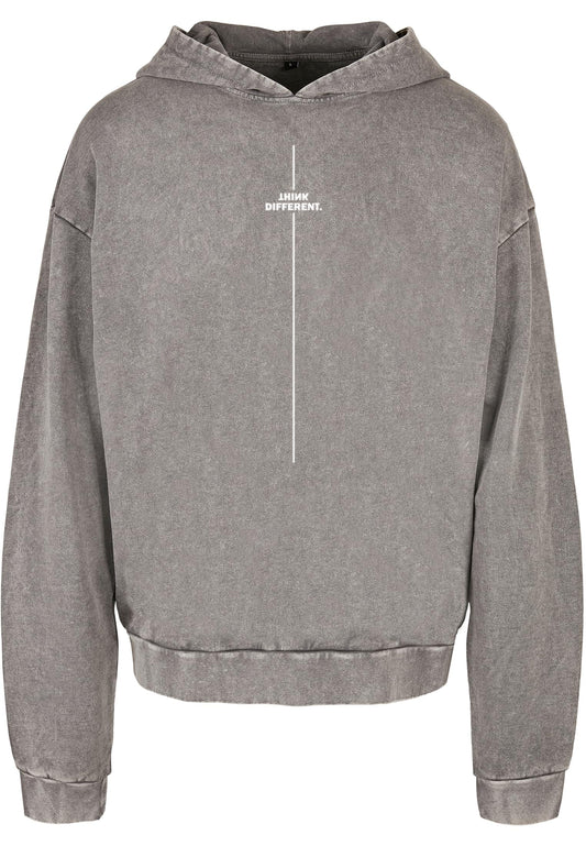 Think Different Acid Washed Oversize Hoody