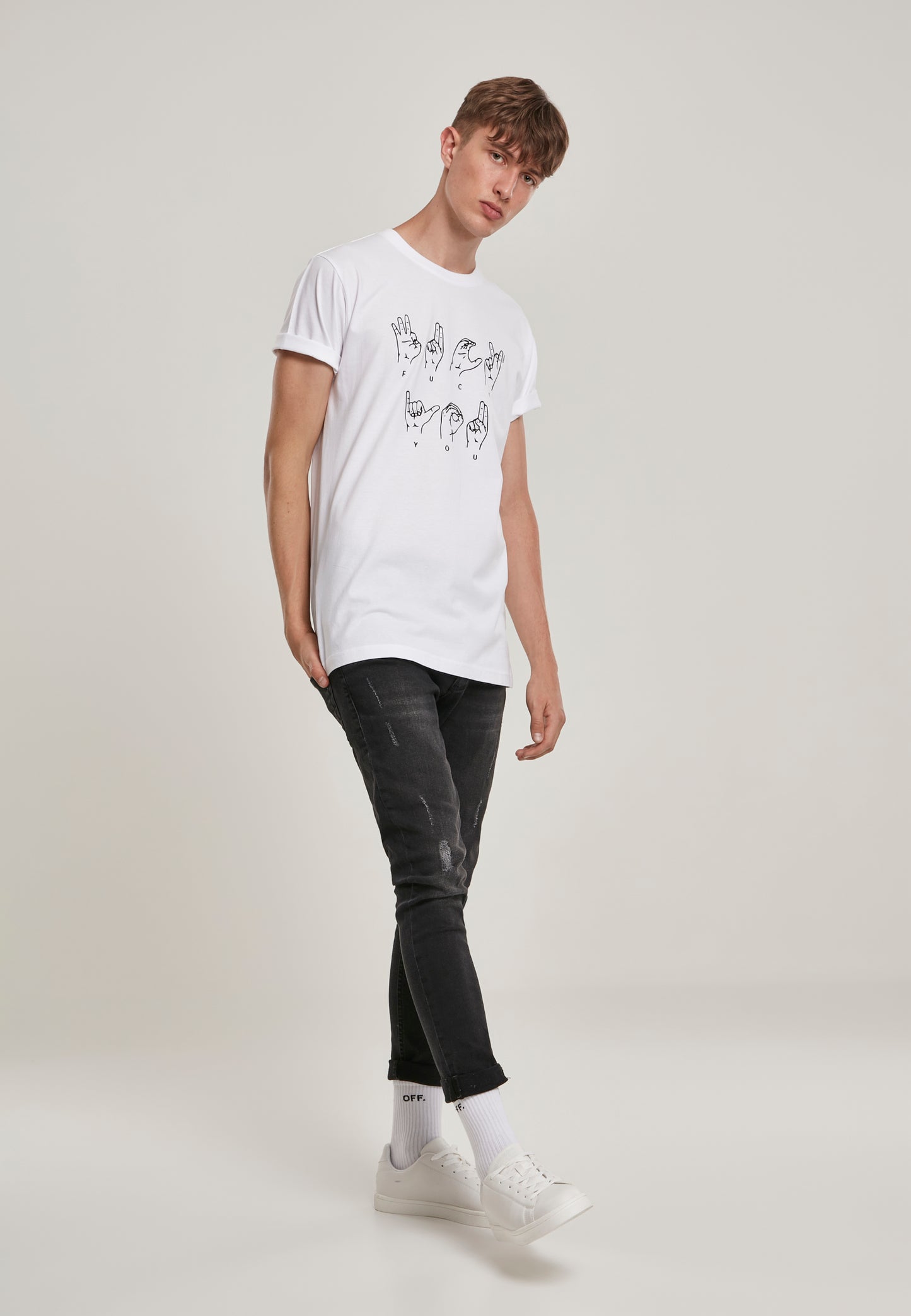 FU Sign Language Tee - HIROSTAMPE