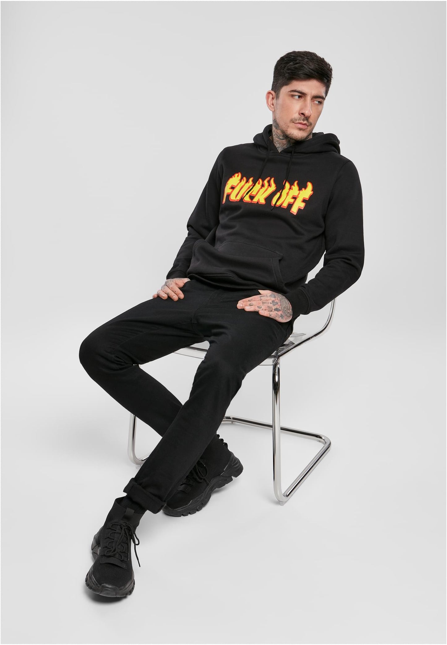 Fuck Off Flames Hoody - HIROSTAMPE