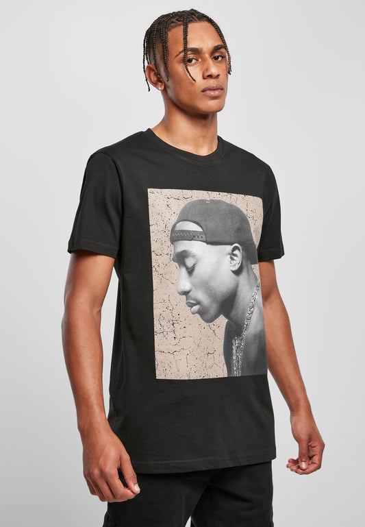 Tupac Cracked Background Tee