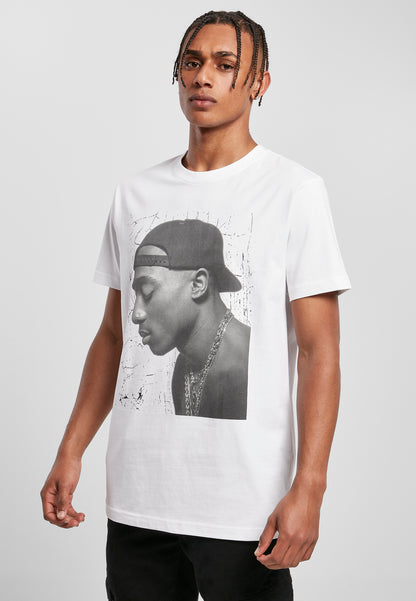 Tupac Cracked Background Tee