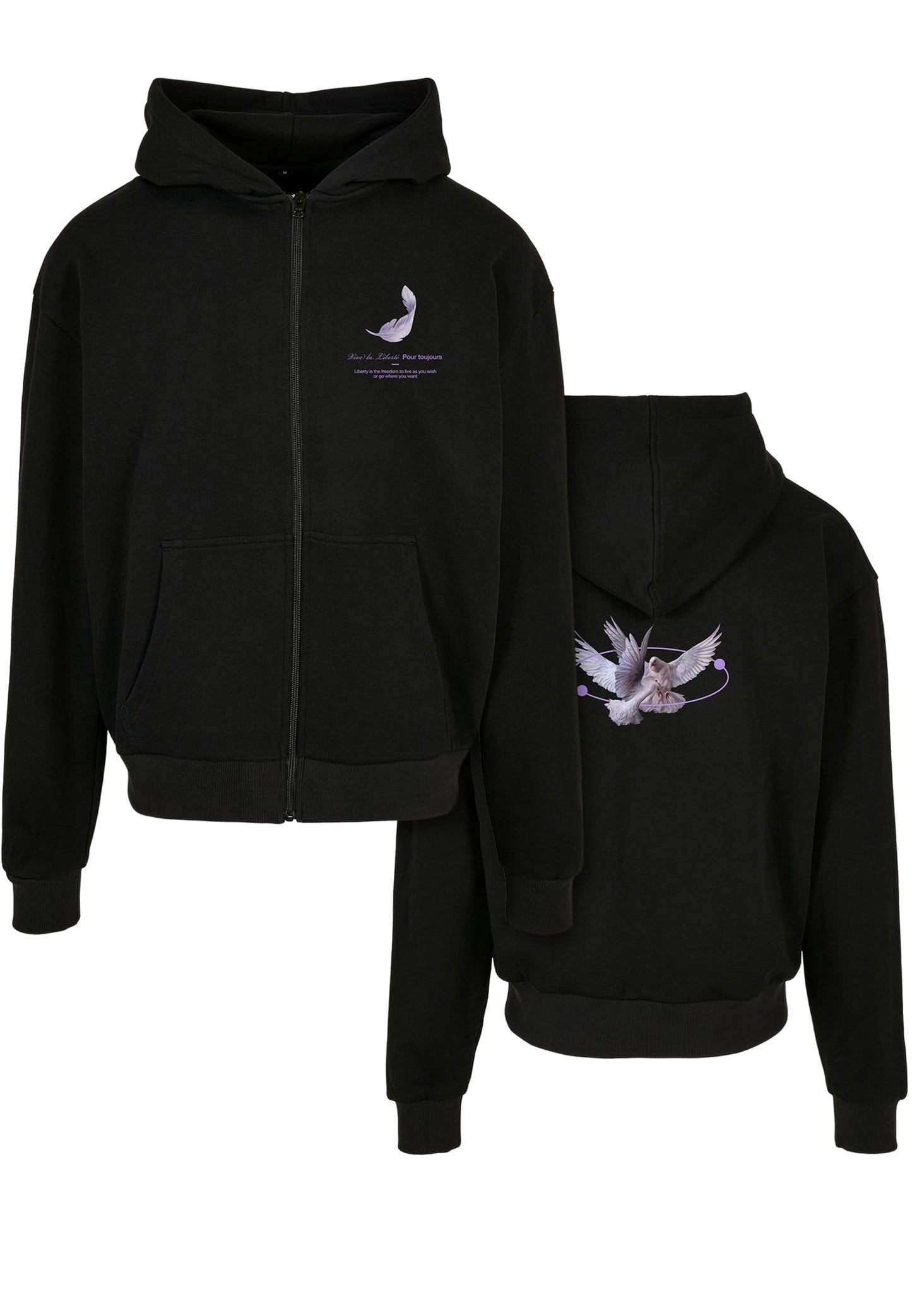 Vive La Liberte Heavy Oversize Zip Hoody