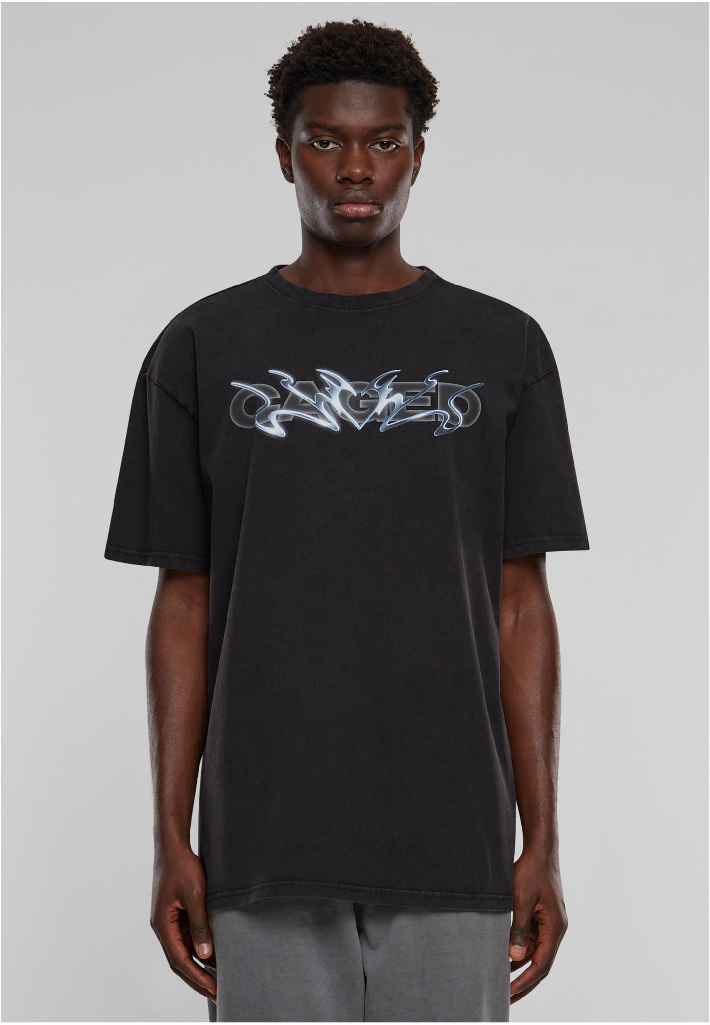Cagedchrome Acid Heavy Oversize Tee