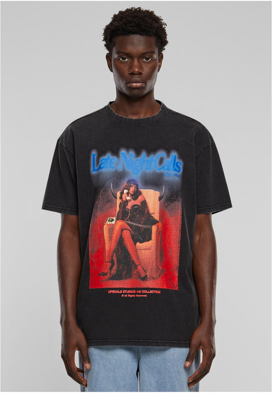 Late Night Calls Acid Heavy Oversize Tee