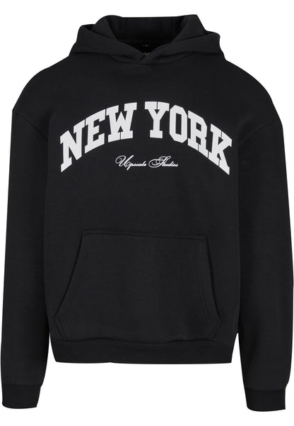 New York Collage Fluffy Hoody