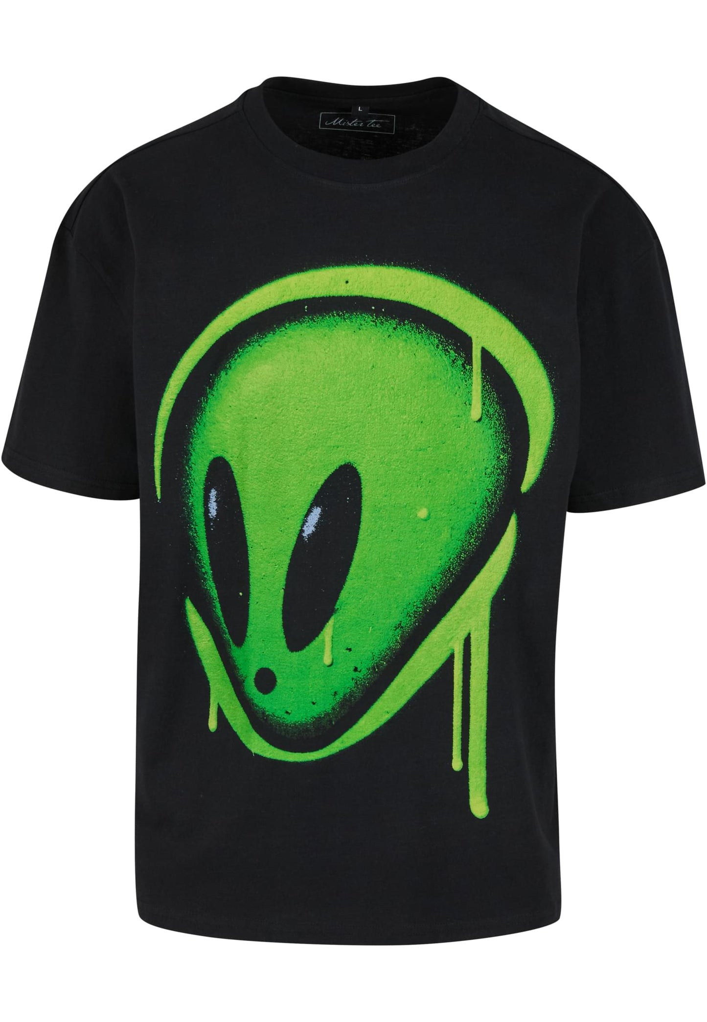 Dripping Alien Head Oversize Tee - HIROSTAMPE